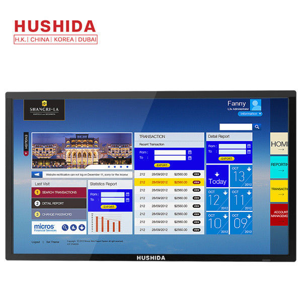 Commericial Display Monitor Panel 50 inch Wall Mounted Touch Screen